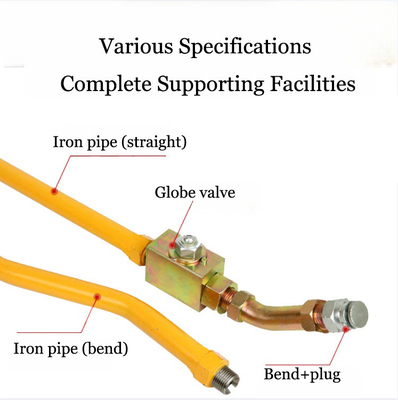 Γρήγορη σύνδεση Excavator Arm Iron Pipe Assembly Globe Valve Συσκευές