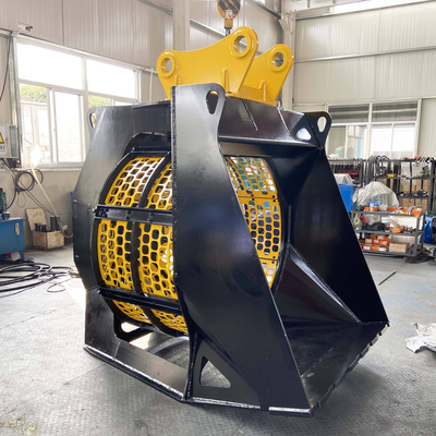 5 - 40 τόνων Excavator Sieve Bucket Rotary Screening Bucket με διάμετρο 800-1400 mm