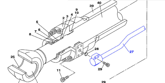 SUMITOMO 210-5A ανταλλακτικά εξορυκτών LR014120 υδραυλικός σωλήνας κυλίνδρου