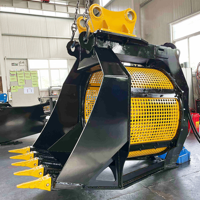 0.46 - 1.2 M3 χωρητικότητα Excavator Sieve Bucket Υδραυλικό περιστρεφόμενο κουβά οθόνης